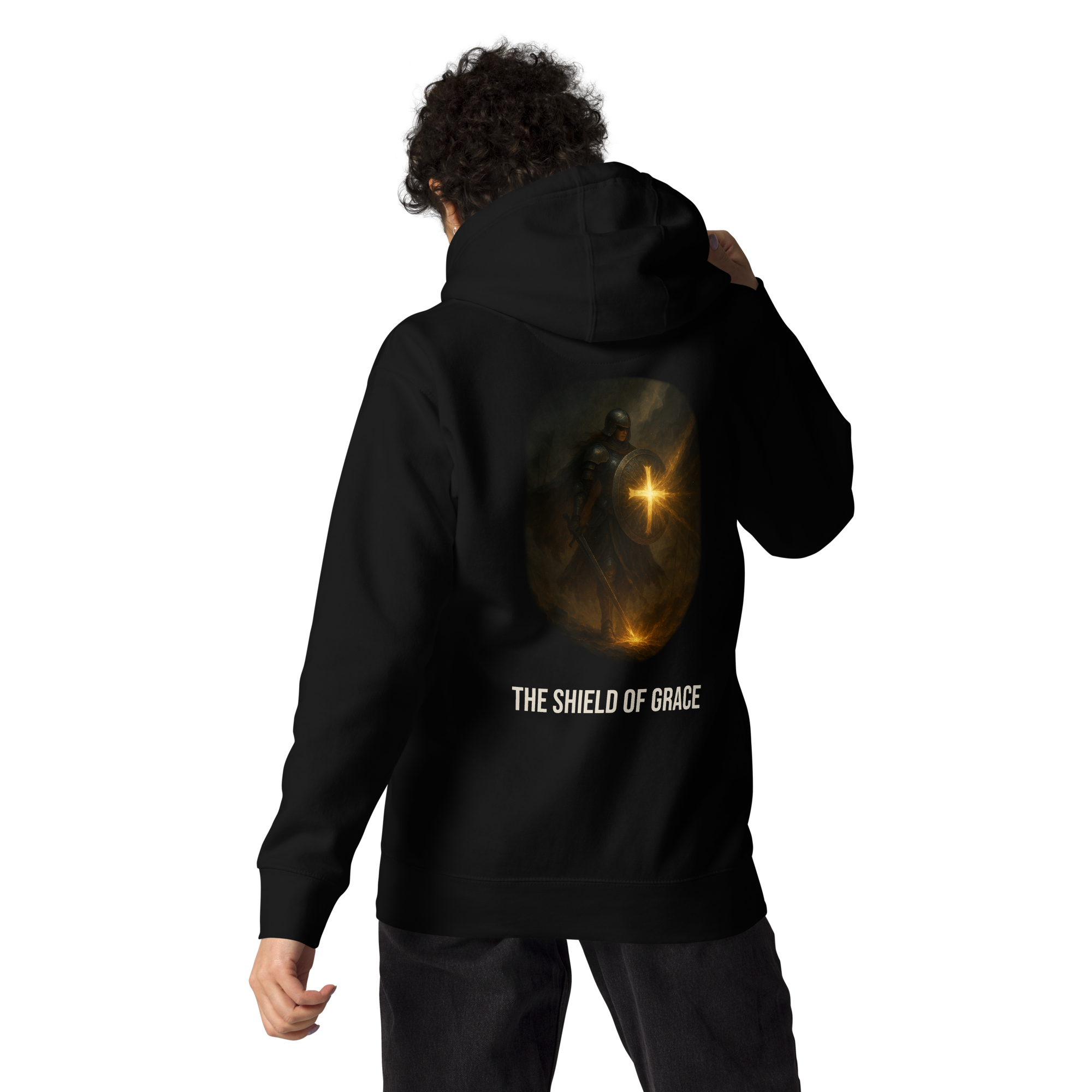 Shield of Grace Hoodie – Strength Wrapped in Faith